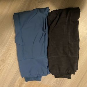 2 PAIRS!! american eagle leggings (dark grey & blue)